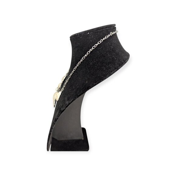 So Jelly White & Silver Tone Sparkly Paparazzi Necklace with Lobster Claw Clasp - Picture 8 of 10